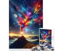 Rompecabezas para Adolescentes de 1000 Piezas montañas espaciales Vibrantes Juguetes de decoración para el hogar Regalos de Amigo Secreto Juegos Familiares ejercita el Cerebro tamaño 50x75cm