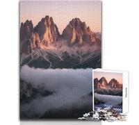 Rompecabezas para Adolescentes de 1000 Piezas, montañas sobre Las Nubes, Juego Educativo Familiar, difícil, Regalo de cumpleaños, tamaño 50x75cm