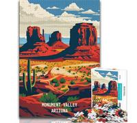 Rompecabezas para Adolescentes de 1000 Piezas: Monument Valley Majestic Ejercita el Cerebro Juguetes adictivos para Cultivar la Paciencia y Mejorar la Memoria (75x50cm)