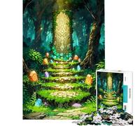 Rompecabezas para Adolescentes de 1000 Piezas Monumento perdido en el Bosque Rompecabezas para Adultos Juego práctico Regalos para Mujeres Ideal como obsequio para Toda la Familia (tamaño 38x26cm)
