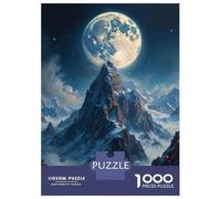 Rompecabezas para Adolescentes De 1000 Piezas Moonlit Mountain Peak Rompecabezas para Adultos Juego Práctico Pero Divertido Y Humorístico Regalo De Cumpleaños, Regalos, 70x50cm/1000pcs