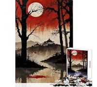 Rompecabezas para Adolescentes de 1000 Piezas Moonlit Serenity decoración del hogar Juguetes Regalo de cumpleaños Juego Educativo Mejora el Amor Entre Parejas tamaño 38x52cm