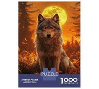 Rompecabezas para Adolescentes De 1000 Piezas Moonlit Wolf's Gaze -12 Rompecabezas para Adultos Juegos Relajantes Regalos para Mujeres Ayuda A Ejercitar El Cerebro 38x26cm/1000pcs