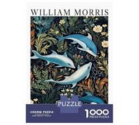 Rompecabezas para Adolescentes De 1000 Piezas Morris Dolphins Botanical Exhibition Rompecabezas para Adultos Juegos Familiares Desafío Difícil Regalos De Cumpleaños Y Únicos 70x50cm/1000pcs