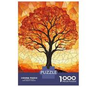 Rompecabezas para Adolescentes De 1000 Piezas Mosaic Autumn Tree Rompecabezas para Adultos Juguetes Antiestrés Decoración De Pared Interacción Entre Padres E Hijos 70x50cm/1000pcs