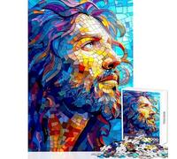 Rompecabezas para Adolescentes de 1000 Piezas Mosaico con Retrato de un Hombre Juegos Divertidos Actividades Familiares decoración del hogar Juguetes cumpleaños (50x75cm)