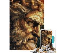 Rompecabezas para Adolescentes de 1000 Piezas Mosaico del Dios Zeus Juego de ingenio Carrera de Velocidad Manual Ayuda a ejercitar el Cerebro (tamaño 38x52cm)