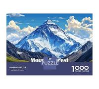 Rompecabezas para Adolescentes De 1000 Piezas Mount Everest Illustration Rompecabezas Juego De Ingenio Análisis Y Lógica Actividades Divertidas En Casa 38x26cm/1000pcs