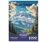 Rompecabezas para Adolescentes De 1000 Piezas Mount Rainier National Park Rompecabezas Juegos Familiares Carrera De Velocidad Manual Cumpleaños 38x26cm/1000pcs