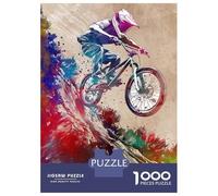 Rompecabezas para Adolescentes De 1000 Piezas Mountain Biker Sport Rompecabezas DIY Juguetes Vacaciones En Casa Matar El Tiempo Cumpleaños Y Navidad 38x26cm/1000pcs