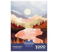 Rompecabezas para Adolescentes De 1000 Piezas Mountain Forest Lake Rompecabezas para Adultos Juegos Familiares Alivia El Estrés Regalos De Cumpleaños Y Únicos 52x38cm/1000pcs