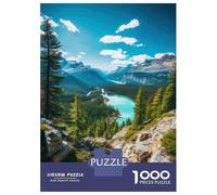 Rompecabezas para Adolescentes De 1000 Piezas Mountain Lake Adventure Rompecabezas para Adultos Juego Práctico Que Mejora La Memoria Interacción Entre Padres E Hijos 38x26cm/1000pcs