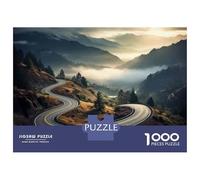 Rompecabezas para Adolescentes De 1000 Piezas Mountain Road Serpentine Rompecabezas para Adultos Juego Familiar Difícil Difícil Cumpleaños Y Navidad 70x50cm/1000pcs