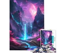 Rompecabezas para Adolescentes de 1000 Piezas Mundo mítico Colores neón desafío para la Inteligencia Cerebral Juguetes adictivos Juego Familiar antiestrés Regalo Divertido (tamaño 38x52cm)