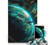 Rompecabezas para Adolescentes de 1000 Piezas Mundo Verde Extraño Juguete Educativo para la diversión Familiar para Fortalecer el Amor Entre Parejas 50x75cm