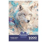 Rompecabezas para Adolescentes De 1000 Piezas Mystic Wolf Rompecabezas para Adultos Juegos Relajantes Análisis Y Lógica Cumpleaños 70x50cm/1000pcs