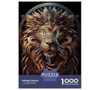 Rompecabezas para Adolescentes De 1000 Piezas Mystical Cosmic Lion Rompecabezas Juegos Familiares Carrera De Velocidad Manual Cumpleaños 38x26cm/1000pcs