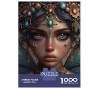 Rompecabezas para Adolescentes De 1000 Piezas Mystical Fairy Portrait Rompecabezas para Adultos Juego De Ingenio para Mejorar La Memoria Actividades Divertidas En Casa 52x38cm/1000pcs