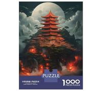 Rompecabezas para Adolescentes De 1000 Piezas Mystical Night Japan Rompecabezas Juguetes Antiestrés Mejora La Memoria Oferta como Regalo para Toda La Familia 38x26cm/1000pcs