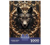 Rompecabezas para Adolescentes De 1000 Piezas Mythical Majesty Wolf Rompecabezas para Adultos Juguetes De Bricolaje Análisis Y Lógica Regalo De Cumpleaños, Regalos, 52x38cm/1000pcs