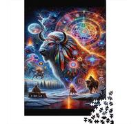 Rompecabezas para Adolescentes De 1000 Piezas Native American Spirituality Art Rompecabezas para Adultos Juegos Relajantes Regalos para Mujeres Regalos De Juegos Desafiantes 70x50cm/1000pcs