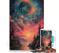 Rompecabezas para Adolescentes de 1000 Piezas Naturaleza Salvaje Celestial,Bordes impecables,diversión para Pensar,Juego Divertido,Momento Acogedor,decoración navideña (50x75cm)