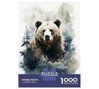 Rompecabezas para Adolescentes De 1000 Piezas Nature's Majesty Grizzly Bear Wall Art Rompecabezas para Adultos Juego Familiar Regalos para Mujeres Cumpleaños Y Navidad 38x26cm/1000p