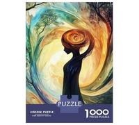 Rompecabezas para Adolescentes De 1000 Piezas Nature's Whisper A Woman in Harmony with Trees Rompecabezas para Adultos Juguete Decoración De Pared Mejora La Memoria Regalos De Cumpleaños Y Únicos 38x