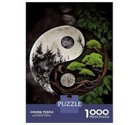Rompecabezas para Adolescentes De 1000 Piezas Natures Yin and Yang Rompecabezas para Adultos Juego Práctico Decoración Perfecta Regalos Y Cumpleaños Únicos 38x26cm/1000pcs