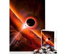 Rompecabezas para Adolescentes de 1000 Piezas Nave Espacial Cerca de un Agujero Negro Juguete para decoración de Pared Regalo de Amigo Secreto Juego Imposible Mejora el Amor Entre Parejas 38x52cm