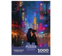 Rompecabezas para Adolescentes De 1000 Piezas Neon City Romance Rompecabezas para Adultos Juguete Decoración De Pared Mejora La Memoria Regalos De Cumpleaños Y Únicos 70x50cm/1000pcs