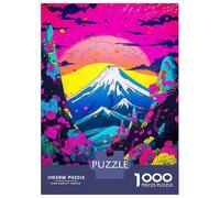 Rompecabezas para Adolescentes De 1000 Piezas Neon Japanese Nature Art Rompecabezas para Adultos Juego De Ingenio Decoración De Pared Regalos para Reducir El Estrés 52x38cm/1000pcs
