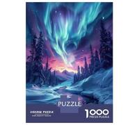 Rompecabezas para Adolescentes De 1000 Piezas Neon Northern Lights Rompecabezas para Adultos Juego Práctico Pero Divertido Y Humorístico Regalo De Cumpleaños, Regalos, 38x26cm/1000pcs