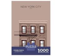 Rompecabezas para Adolescentes De 1000 Piezas New York City Snippet Rompecabezas Juegos Relajantes Pero Divertidos Y Humorísticos Cumpleaños 38x26cm/1000pcs