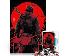 Rompecabezas para Adolescentes de 1000 Piezas Ninja de la Luna Roja Desafío difícil para aliviar el estrés Obra de Arte 38x26cm