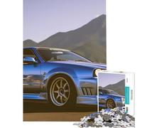 Rompecabezas para Adolescentes de 1000 Piezas Nissan GTR R Modelo clásico japonés Juguete Educativo Juego práctico para aliviar el estrés Regalo Ideal para los Amantes de los Juegos (tamaño 38x52cm)