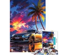 Rompecabezas para Adolescentes de 1000 Piezas Nissan Skyline GTR R Un Juego desafiante un Rompecabezas difícil un excelente Regalo y Juguete (tamaño 38x52cm)