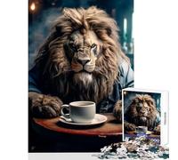 Rompecabezas para Adolescentes de 1000 Piezas No sin mi café Juguetes antiestrés Regalos de cumpleaños Juego Familiar Lista de Deseos con Papá Noel tamaño 38x52cm