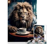 Rompecabezas para Adolescentes de 1000 Piezas No sin mi café Juguetes de Bricolaje Gran Regalo para Juegos Juegos relajantes desafiantes para completar tamaño 38x26cm