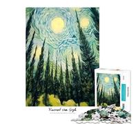 Rompecabezas para Adolescentes de 1000 Piezas Noche Estrellada Rompecabezas para Adultos Juego Familiar Carrera de Velocidad Manual cumpleaños (tamaño 38x52cm)