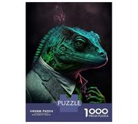 Rompecabezas para Adolescentes De 1000 Piezas Noir Lizard Mastermind Rompecabezas para Adultos Juguetes De Bricolaje Análisis Y Lógica Diversión En Casa Actividades, 70x50cm/1000pcs