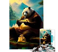 Rompecabezas para Adolescentes de 1000 Piezas Noodle Munch Panda Juego desafiante Juguetes educativos Juego para Mejorar la Memoria Regalos de Amigo Invisible (tamaño 38x26cm)