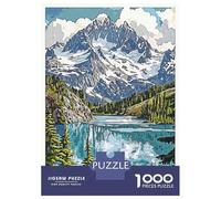 Rompecabezas para Adolescentes De 1000 Piezas North Cascades Mountain Lake Rompecabezas para Adolescentes Juego Práctico Desafío Difícil Desafiante De Completar 52x38cm/1000pcs