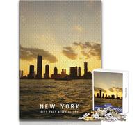Rompecabezas para Adolescentes de 1000 Piezas, Nueva York, diversión Familiar y Noche de Juegos, análisis y lógica, Ideas de Regalo, tamaño 38x52cm
