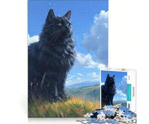 Rompecabezas para Adolescentes de 1000 Piezas Observador de Nubes majestuoso Juguetes para armar Mejora la Memoria con póster y Hoja de Preguntas a Juego 38x52cm