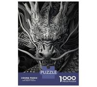 Rompecabezas para Adolescentes De 1000 Piezas Obsidian Chinese Dragon Rompecabezas para Adultos Juegos Relajantes Regalos para Mujeres Ayuda A Ejercitar El Cerebro 38x26cm/1000pcs