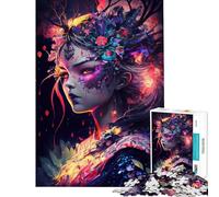 Rompecabezas para Adolescentes de 1000 Piezas Oiran Manga Girl V Rompecabezas para Adultos Juegos Familiares desafío difícil Regalo de cumpleaños (tamaño 50x75cm)