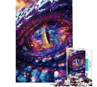Rompecabezas para Adolescentes de 1000 Piezas Ojo de Dragón Cósmico Galaxia Juguete Intelectual para Actividades Educativas en Familia Regalo de Cumpleaños (Tamaño 38x26cm)