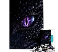 Rompecabezas para Adolescentes de 1000 Piezas Ojo de dragón de la tormenta Poder fantástico y relámpago Un desafío para completar Juego Educativo de análisis y lógica para Mayores de 14 años 38x26cm