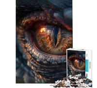 Rompecabezas para Adolescentes de 1000 Piezas Ojo de Dragón Juegos Relajantes Juguetes Educativos Regalos de Amigo Invisible Corte de Precisión (Tamaño 38x52cm)